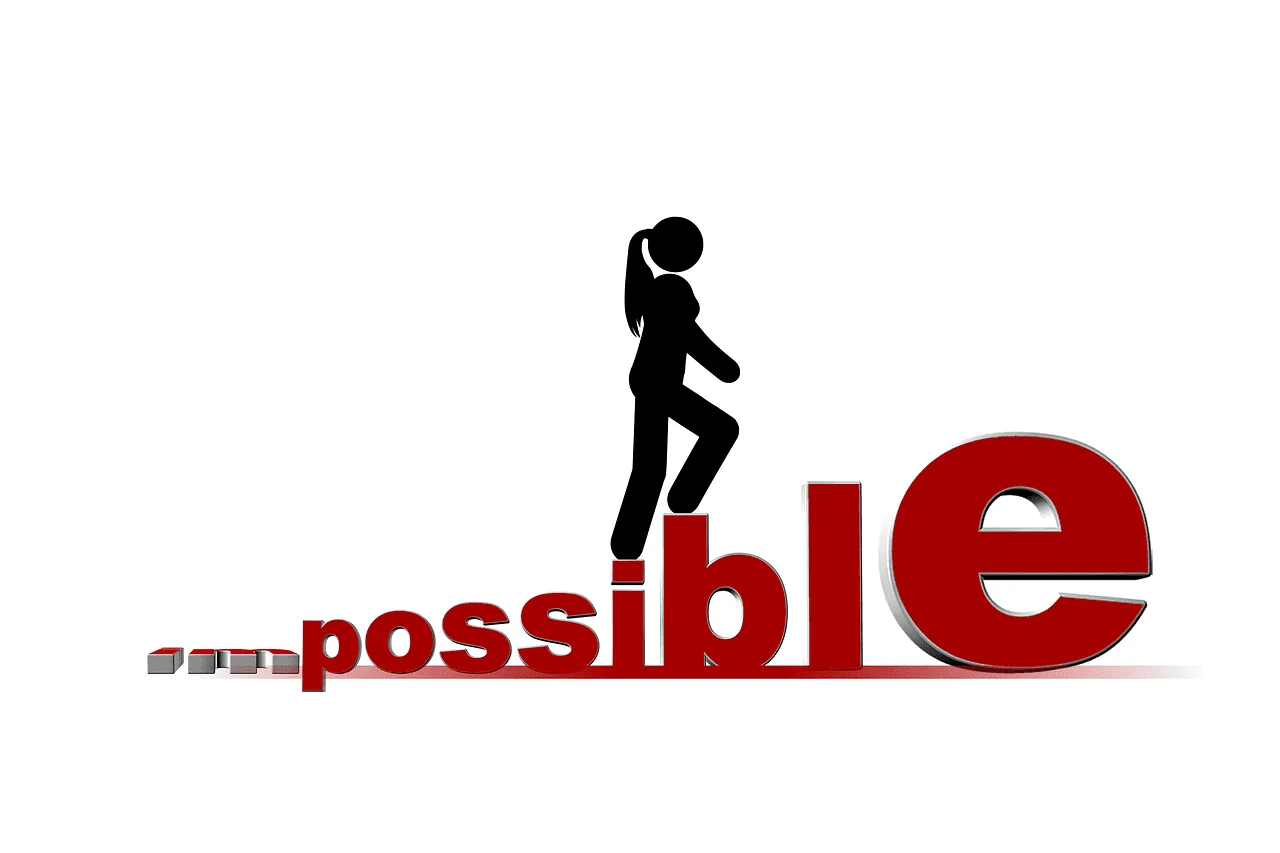 Image d'une femme montant les marches de l'escalier Possible pour symboliser la patience et discipline pour tomber enceinte naturellement